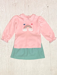 Lily Pads Rainbow Carribean Cord Skort Set