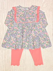 Ishtex Girls Floral Print Legging Set