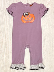 Millie Jay Jack-O-Lantern Girls Romper