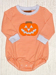 Millie Jay Jack-O-Lantern Boys Romper