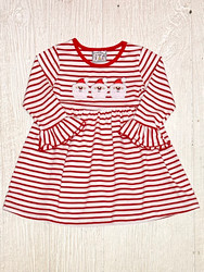 Three Sisters Santa Applique Dress