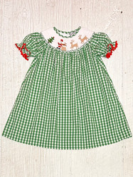 Three Sisters Christmas Time Smocked Bishop