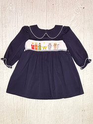 Three Sisters Nativity Smocked Dress