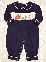 Three Sisters Nativity Smocked Long Bubble