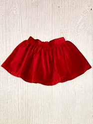 LuLu BeBe Red Velvet Twirl Skirt