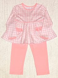 Cypress Row Pink Gingham Legging Set