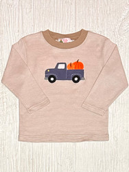 Lily Pads Sand Stripe Truck w/Pumpkins Applique Tee