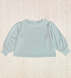 Honesty Aqua Boxy Top