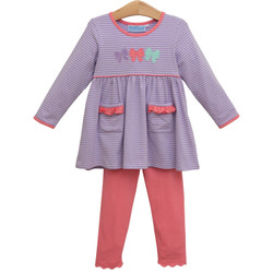 Trotter Street Kids Bows Pants Set