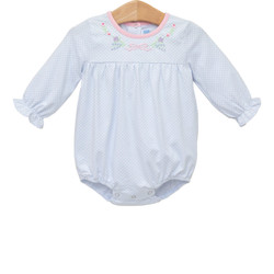 Trotter Street Kids Floral Embroidery Bubble