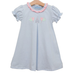 Trotter Street Kids Floral Embroidery Dress