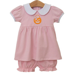 Trotter Street Kids Jack O Lantern Bloomer Set