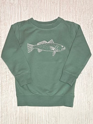 Mustard & Ketchup Kids Green Trout Sweatshirt