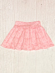 Lily Pads Bubblegum Pink Bow Print Knit Skort