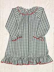 Sweet Dreams Green Plaid Gown