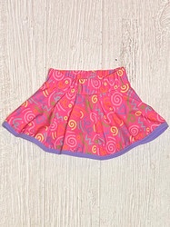 Funtasia Too Hot Pink Squiggles Athletic Skort