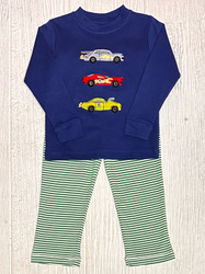 Squiggles Racing Cars Pant Set