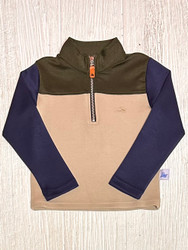 Southbound Coloblock Pullover- Green,Khaki,Navy