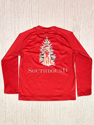 Southbound L/S Performance Tee- Christmas Pup