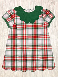 Ishtex Red/Green Plaid Dress
