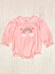 Lily Pads Light Pink Rainbow Bubble Onesie