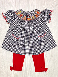 Delaney Princess & Dwarfs Smocked Bishop Pant Set