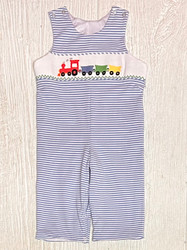 Whimsy Bay Choo Choo Smocked Longall