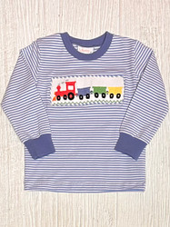Whimsy Bay Choo Choo Smocked Tee