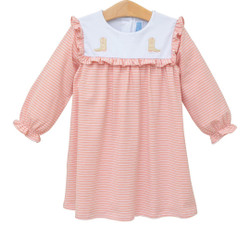 Trotter Street Kids Boots Embroidery Dress