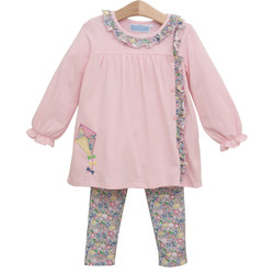 Trotter Street Kids Kite Ruffle Pant Set