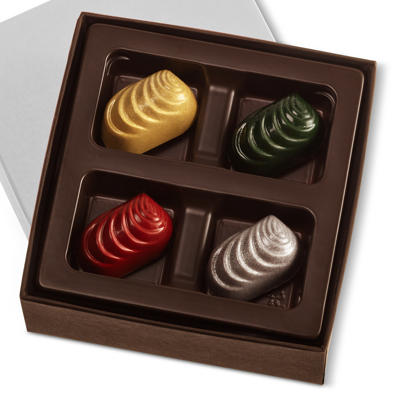 Holiday Caramels four piece box