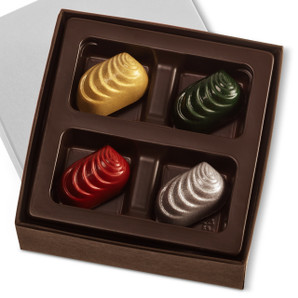 VARIETY HOLIDAY CARAMELS Four Pieces in a gift box