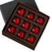 DARK CHOCOLATE HEARTS Nine Pieces in a gift box