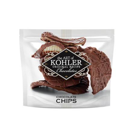 Wisconsin rippled potato chips,coated and drizzled in milk chocolate and dusted with sea salt.  