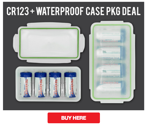 CR123 Batteries and Holder