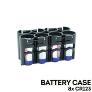 StorAcell CR123 8-Pack Case (Black)