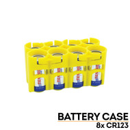 StorAcell CR123 8-Pack Case (Yellow)