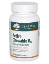 Genestra by Seroyal, Formula: 02165 - ACTIVE Chewable B12 - 60 Chewable Tablets