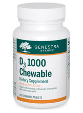 Genestra by Seroyal, Formula: 01155 - D3 1,000 Chewable - 120 Chewable Tablets