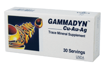UNDA by Seroyal, Formula: 17134 - Gammadyn Cu-Au-A Grams 30 Tablets