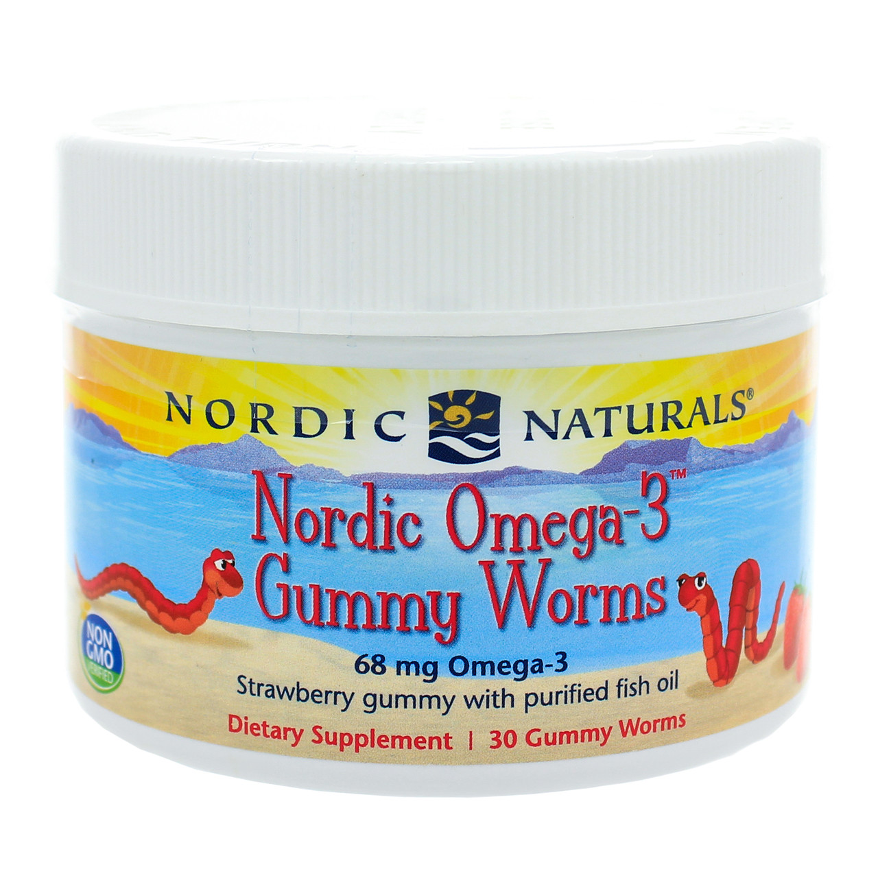 Nordic Naturals Nordic Omega 3 Gummy Worms 30 Worms Oakway Naturals