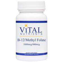 Designs for Health, Formula: VNVB12F - Vitamin B12/Methyl Folate 1000mcg/800mcg 100 Capsules