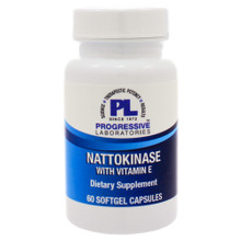Progressive Labs, Formula: 448 - Nattokinase with Vitamin E - 60 Softgels