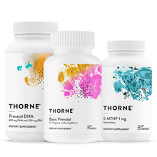 Thorne Formula: BUN013 - Fertility Bundle (Basic Prenatal, Prenatal DHA, 5-MTHF 1mg)