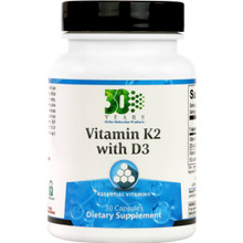 Ortho Molecular, Formula: 125030 - Vitamin K2 with D3 - 30 Capsules