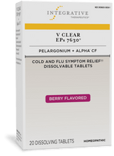 Integrative Therapeutics, Formula: 13656 - V Clear EPs 7630® 20 Disolving Tablets Berry Flavor