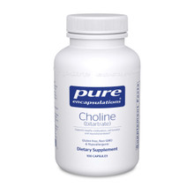 Pure Encapsulations, Formula: CLB1 - Choline (bitartrate) - 100 Capsules