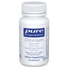 Pure Encapsulations, Formula: CRP26 - Chromium (picolinate) (200mcg) - 60 Capsules