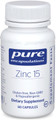 Pure Encapsulations, Formula: Z16 - Zinc 15 - 60 Capsules