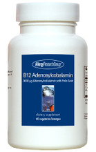 Allergy Research Group, Formula: 76570 - B12 Adenosylcobalamin 3000 ?g with Folic Acid 60 Vegetarian Lozenges